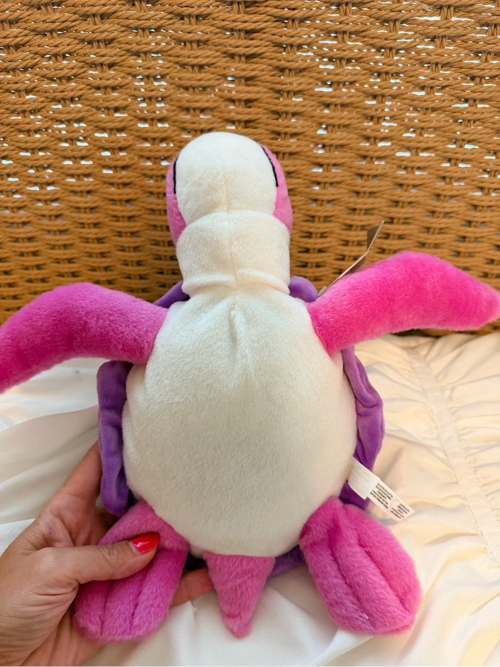 Plush Pink & Purple Sequin Turtle Stuffed Animal Toy